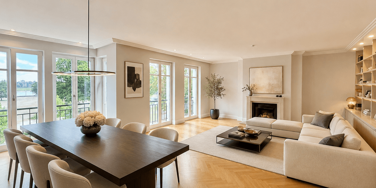 Etagenwohnung Düsseldorf Golzheim - 4 Zimmer, 165 m&sup2;, 4.700&euro; | Angebot:27341403