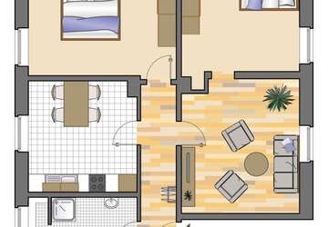 Wohnung Heiligenhaus Heide - 3 Zimmer, 75 m&sup2;, 639&euro; | Angebot:27339398